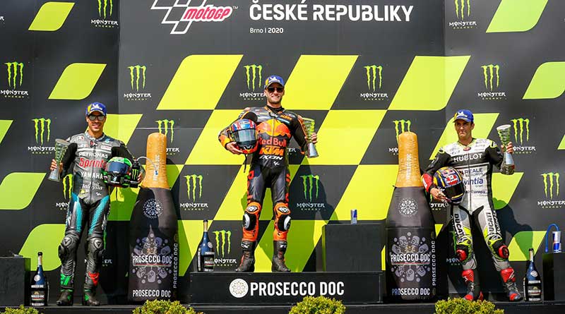 ktm no pódio da MotoGP 