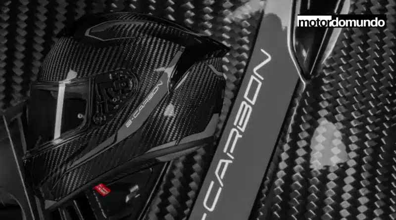 capacete moto carbono