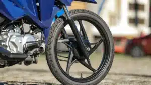 Roda dianteira de liga leve e freio a tambor da Honda Pop 110i ES 2027